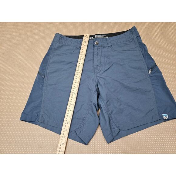 Kuhl Shorts Mens 34 Blue Nylon Stretch Hiking Outdoor Lightweight Renegade 5048 - Picture 3 of 9